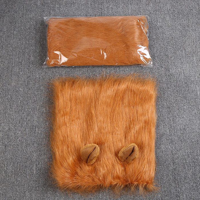 Source factory direct batch 2017 pet dog - Wang Xingren seconds change lion funny lion headgear headdress wig