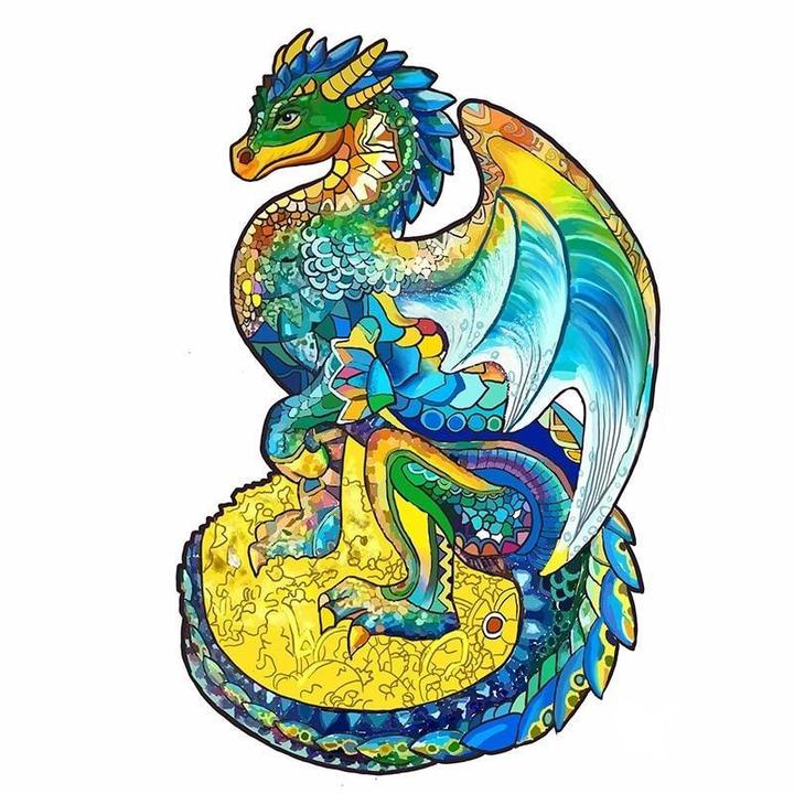 Guardian Dragon - Wooden Jigsaw Puzzle