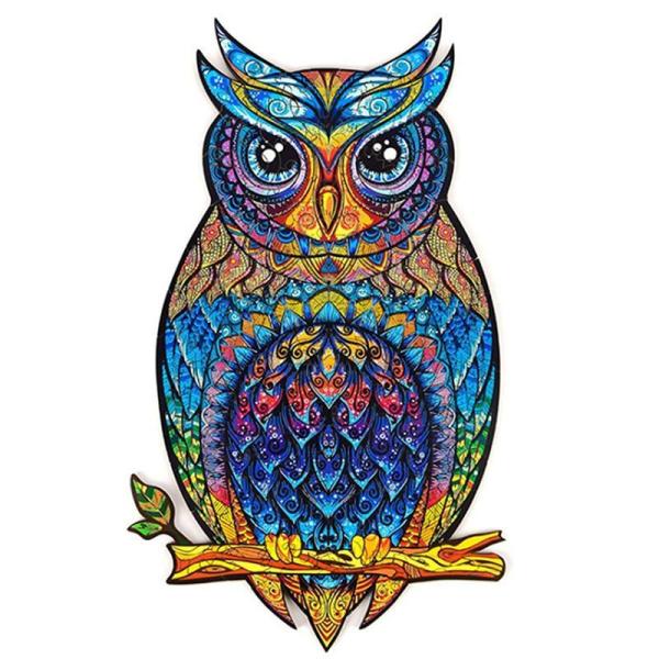 Charming Owl - Wooden Jigsaw Puzzle