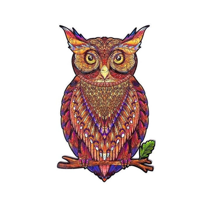Red Owl - Wooden Jigsaw Puzzle